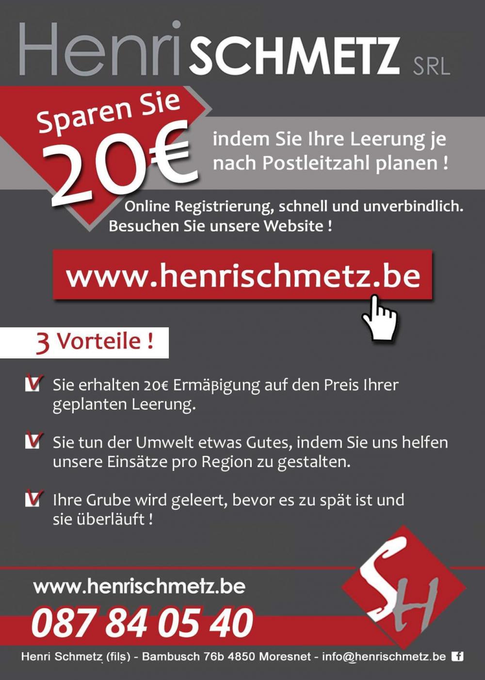 www.henrischmetz.be > Home > Online-Registrierung