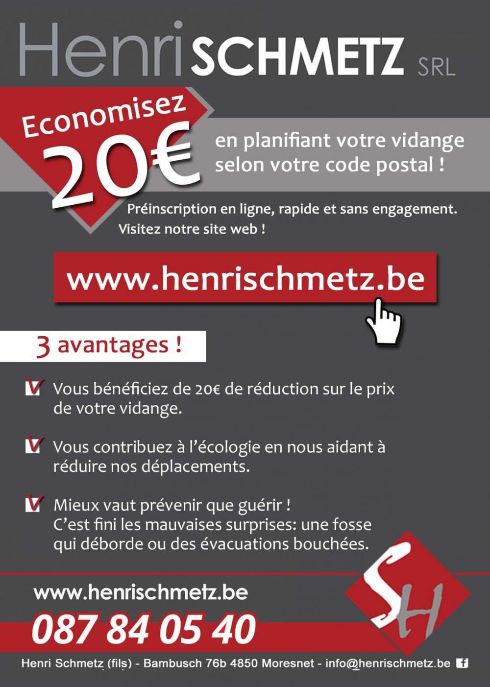 www.henrischmetz.be > Home > Réservez en ligne