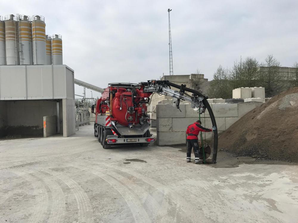 Curage d'égout d'un site industriel à Sprimont